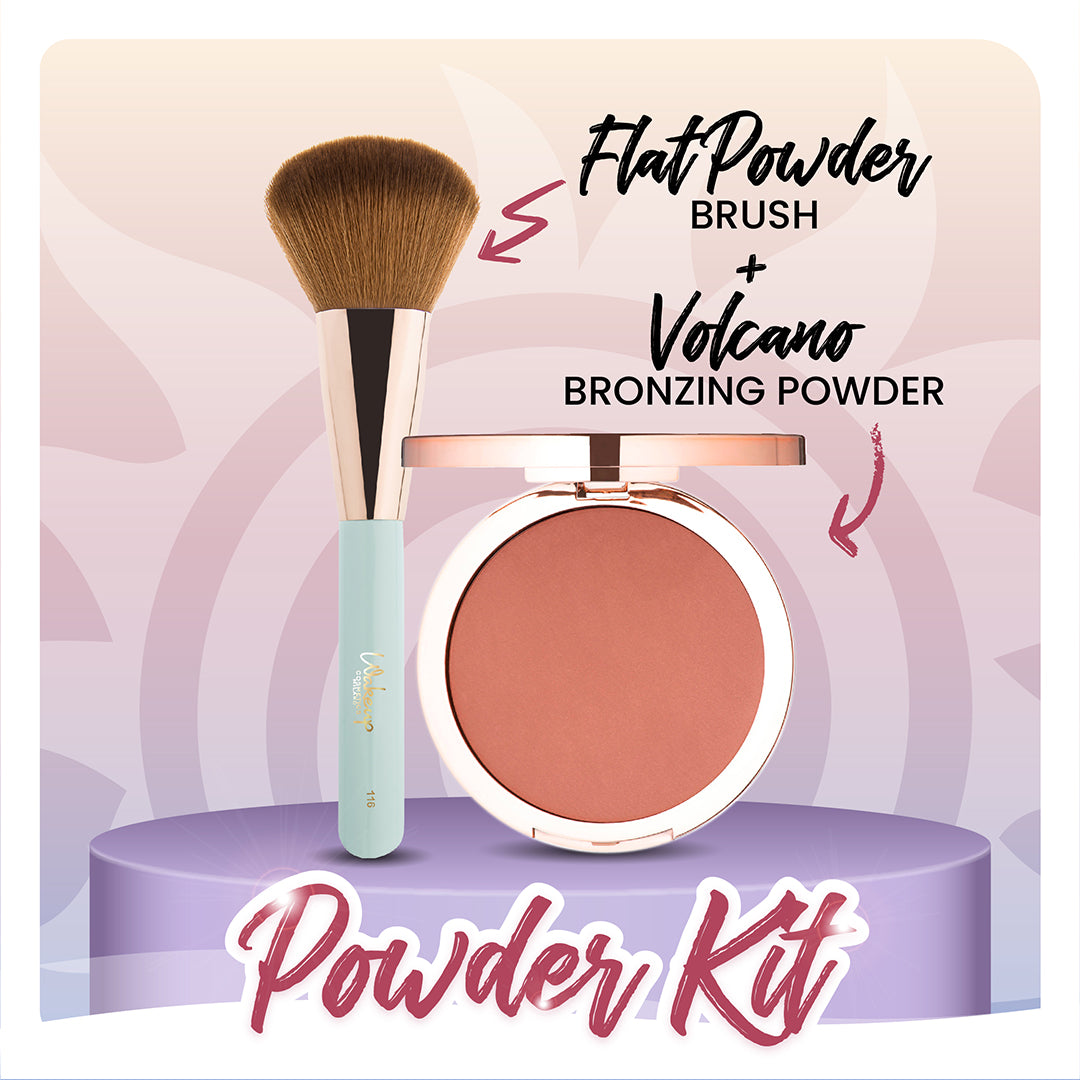 POWDER KIT: FLAT POWDER BRUSH + VOLCANO