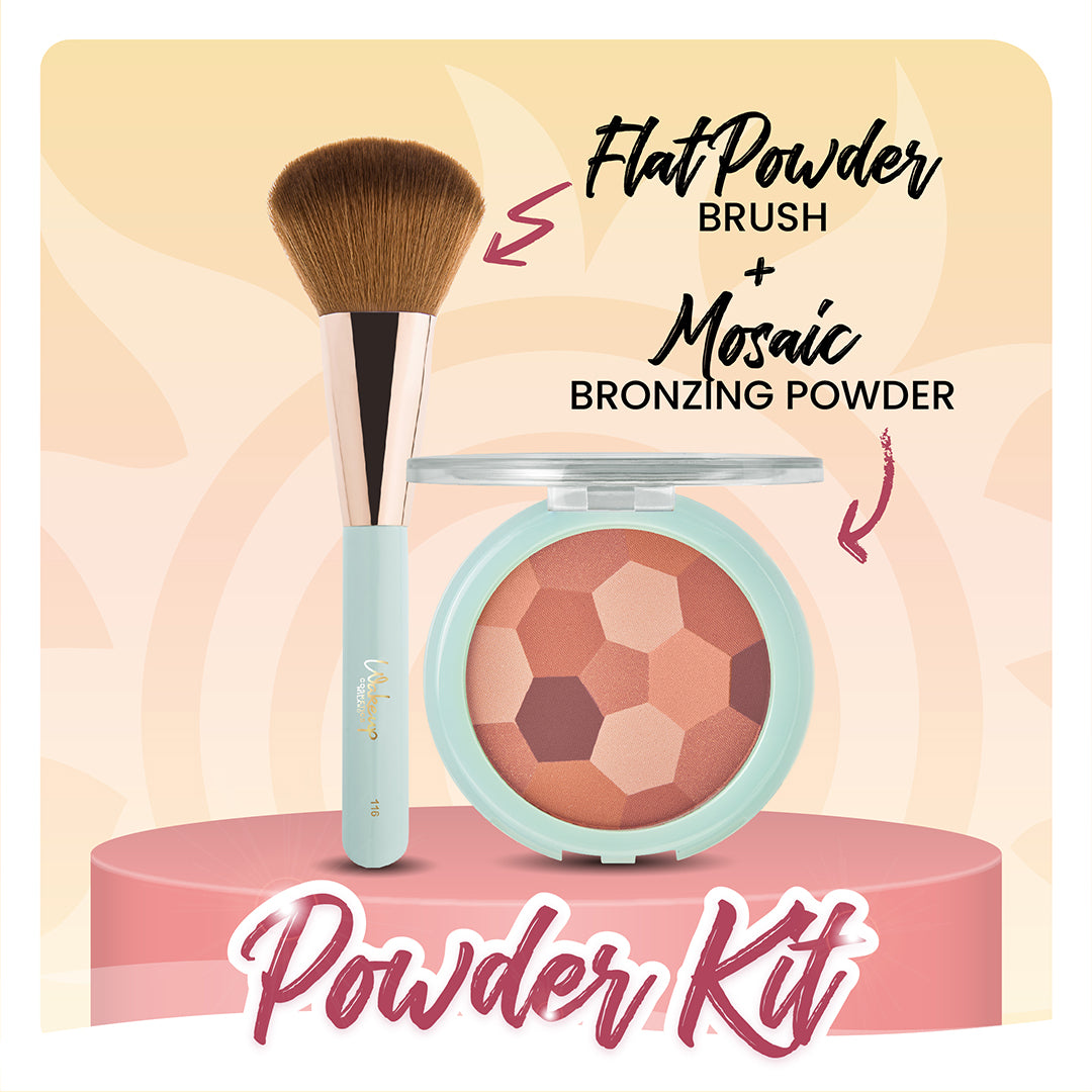 POWDER KIT: FLAT POWDER BRUSH + MOSAIC BRONZING POWDER